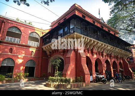 Architecture coloniale dans la gare centrale de Chittagong et musée ferroviaire Bagladesh Banque D'Images