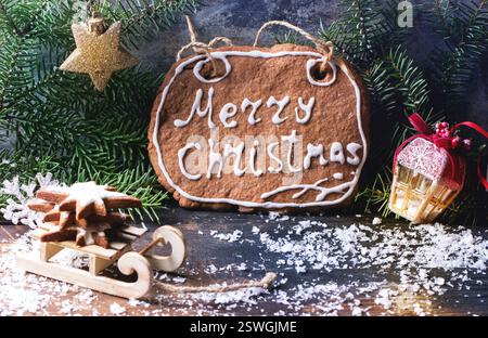 Biscuits de Noël Banque D'Images