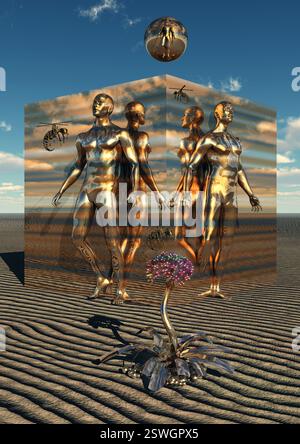 Alien ai Banque D'Images