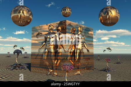 Alien ai Banque D'Images