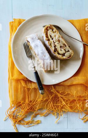 Strudel aux pommes Banque D'Images