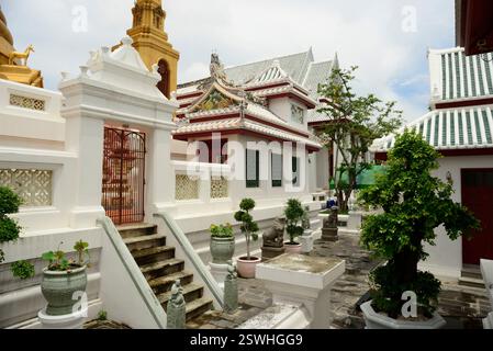 Wat Bowonniwet, Bangkok, Thaïlande Banque D'Images