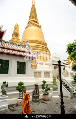 Wat Bowonniwet, Bangkok, Thaïlande Banque D'Images