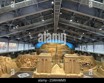 Le Musée du sable Dunes de sable de Tottori Banque D'Images