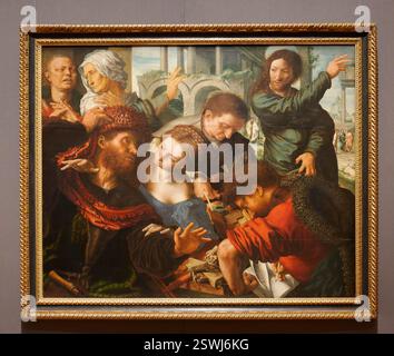 Vienne, Autriche. Musée d'histoire de l'art (Kunsthistorisches Museum Wien) dans le premier arrondissement, Jan Sanders van Hemessen (CA 1500-1556), appel de l'apôtre Matthieu, huile sur panneau, CA 1539/40 Banque D'Images