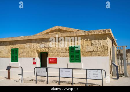 Centre des visiteurs du Musée national de la guerre à La Valette, Malte. Banque D'Images