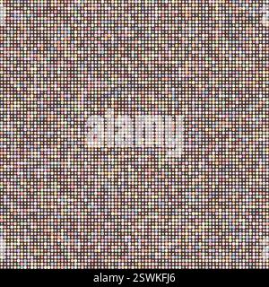 Motif d'arrière-plan sans couture. Cercles en plusieurs couleurs. Tons chauds et discrets avec un fond contrasté. Illustration vectorielle fabuleuse. Illustration de Vecteur