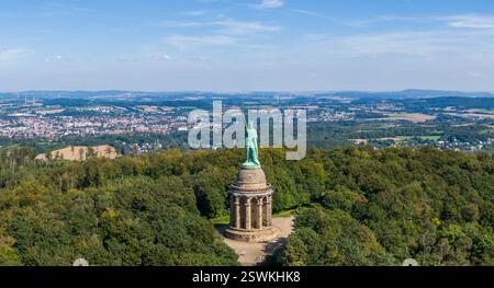 Hermann Memorial, monument du chef de guerre Arminius en Allemagne Banque D'Images