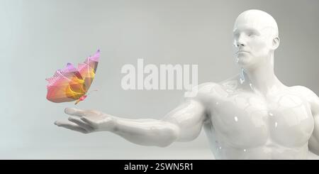 Processus créatif et graphique du module comme concept Banque D'Images