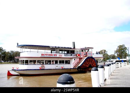 Bateau à aubes sur la rivière Murray Banque D'Images
