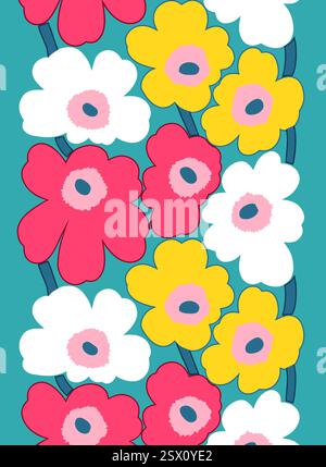 modèle marimekko sans couture pour modèle numérique Banque D'Images