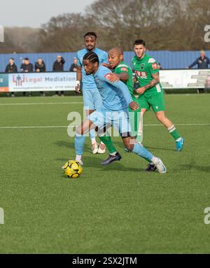 Brentwood uk Essex 22 février 2025 Brentwood Town club de football ISTHMIAN LEAGUE- NORTH DIVISION Brentwood Town V Haringey Borough 1-0 à Brentwood crédit : Richard Lincoln/Alamy Live News Banque D'Images