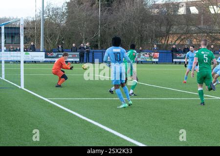 Brentwood uk Essex 22 février 2025 Brentwood Town club de football ISTHMIAN LEAGUE- NORTH DIVISION Brentwood Town V Haringey Borough 1-0 à Brentwood crédit : Richard Lincoln/Alamy Live News Banque D'Images