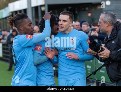 Brentwood uk Essex 22 février 2025 Brentwood Town club de football ISTHMIAN LEAGUE- NORTH DIVISION Brentwood Town V Haringey Borough 1-0 à Brentwood crédit : Richard Lincoln/Alamy Live News Banque D'Images