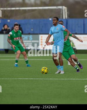 Brentwood uk Essex 22 février 2025 Brentwood Town club de football ISTHMIAN LEAGUE- NORTH DIVISION Brentwood Town V Haringey Borough 1-0 à Brentwood crédit : Richard Lincoln/Alamy Live News Banque D'Images