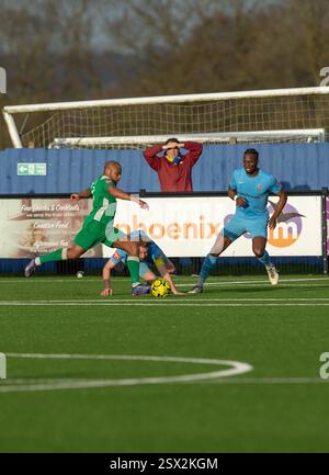 Brentwood uk Essex 22 février 2025 Brentwood Town club de football ISTHMIAN LEAGUE- NORTH DIVISION Brentwood Town V Haringey Borough 1-0 à Brentwood crédit : Richard Lincoln/Alamy Live News Banque D'Images