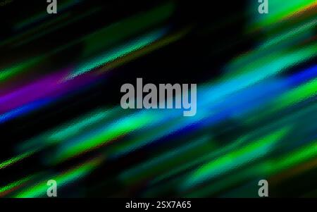 Motif abstrait vibrant de réfractions lumineuses multicolores. surface de verre, créant un effet visuel dynamique et fluide. Éclat étincelant irisé. Banque D'Images