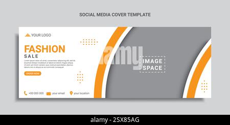 design de couverture de médias sociaux de vente de mode ou bannière web Illustration de Vecteur