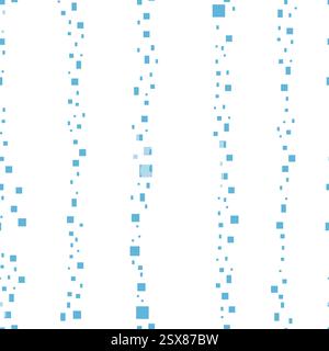 Texture transparente vectorielle bleue dans un style rectangulaire. Illustration abstraite pailletée avec des formes rectangulaires. Pattern peut être utilisé pour les sites Web. Illustration de Vecteur