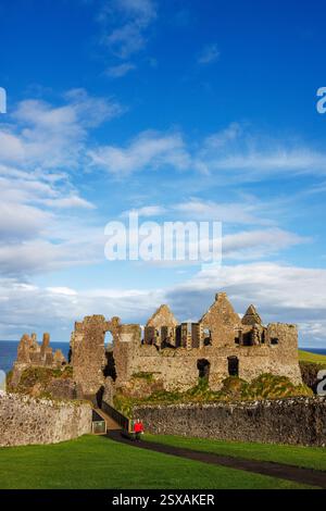 Château de Dunluce, Bushmills, Co. Antrim, Irlande Banque D'Images