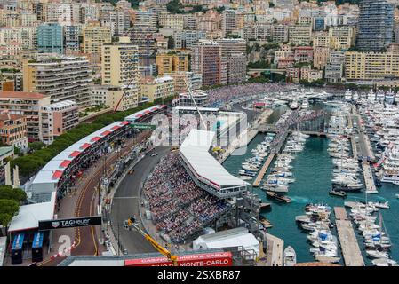 La piscine du Grand Prix de Monaco tourne Banque D'Images