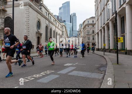 Cancer Research UK London Winter Run, 10e anniversaire février 2025 Banque D'Images