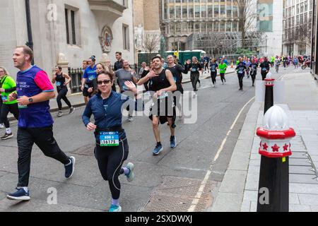 Cancer Research UK London Winter Run, 10e anniversaire février 2025 Banque D'Images