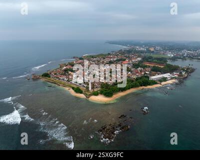 Vue aérienne du fort néerlandais de Galle au Sri Lanka Banque D'Images