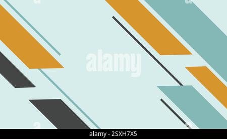 Illustration vectorielle de fond abstrait avec un style minimal, géométrique, moderne, hipster et futuriste. Parfait pour les présentations, les bannières, les sites Web. Illustration de Vecteur