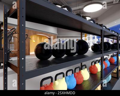 centre de remise en forme 3d gym yoga Banque D'Images