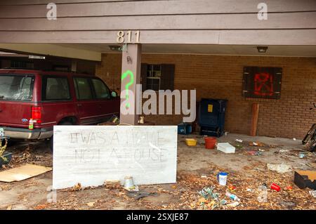 Ouragan Katrina après Banque D'Images