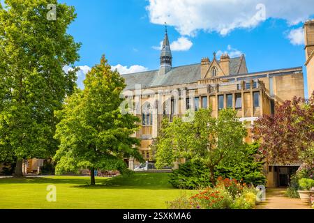 Bâtiment du Balliol College et pelouse verte. Oxford, Angleterre Banque D'Images