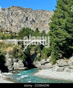 Pont Edith Cavell à Arthurs point au-dessus de la rivière Shotover Otago Nouvelle-Zélande Banque D'Images