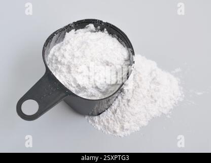 Stéarate de magnésium. C'est un savon, constitué de sel contenant deux équivalents de stéarate et un cation magnésium. Banque D'Images