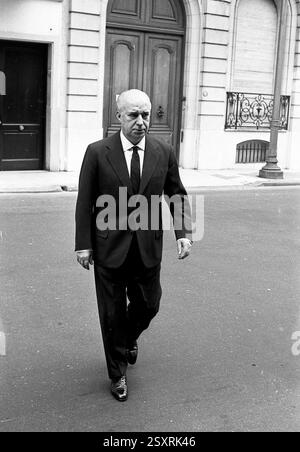 Avocat argentin, homme politique et ancien vice-président Carlos Perette, Buenos Aires, Argentine, 29 avril 1969. Banque D'Images