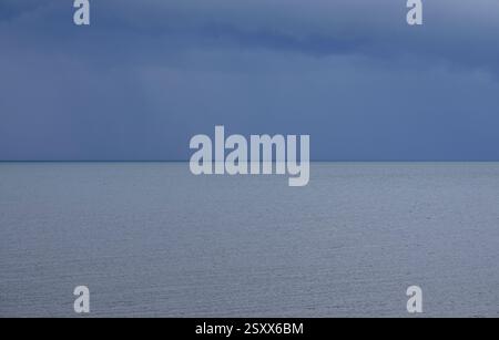 ciel orageux, cley-next-the-sea, nord de norfolk, angleterre Banque D'Images