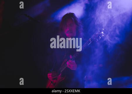 Mikael Åkerfeldt en concert avec Opeth au Bristol Beacon, le 25 février 2025 Banque D'Images