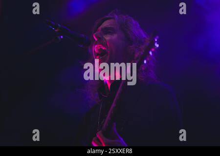 Mikael Åkerfeldt en concert avec Opeth au Bristol Beacon, le 25 février 2025 Banque D'Images