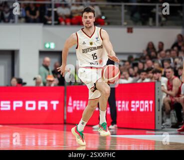 Jonas Mattisseck #15 d'Allemagne Allemagne vs Bulgarie FIBA Eurobasket Qualifiers 2025 Groupe phase Groupe d 23.02.2025 Brose Arena Bamberg © diebilderwelt / Alamy Stock Banque D'Images
