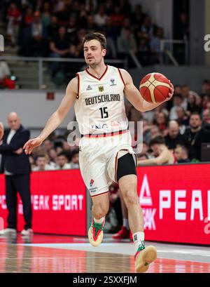 Jonas Mattisseck #15 d'Allemagne Allemagne vs Bulgarie FIBA Eurobasket Qualifiers 2025 Groupe phase Groupe d 23.02.2025 Brose Arena Bamberg © diebilderwelt / Alamy Stock Banque D'Images
