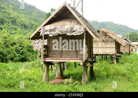 Ban fait Xay. Petit village près de Luang Namtha au nord de Lao Banque D'Images