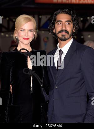 Nicole Kidman & Dev Patel présents au Gala du LION au BFI London film Festival Odeon Leicester Square lundi 12 octobre 2016 Banque D'Images