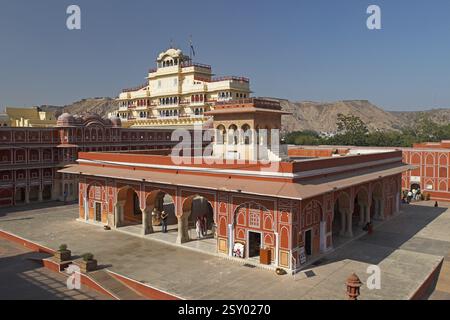 Chandra mahal dans le palais de la ville, Jaipur, Rajasthan, Inde, Asie Banque D'Images
