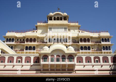 Chandra mahal, Jaipur, Rajasthan, Inde, Asie Banque D'Images