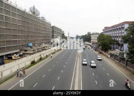 Avinashi Road, route nationale 47, Coimbatore, Tamil Nadu, Inde, Asie Banque D'Images