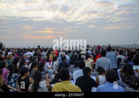 Folk singer performing on stage, jodhpur, rajasthan, India, Asia Banque D'Images