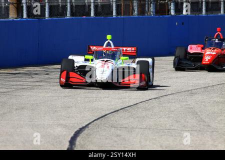 Milwaukee Wisconsin - 1er septembre 2024 : Sting Ray Robb INDYCAR Hy-Vee Milwaukee Mile 250 course 2 Banque D'Images