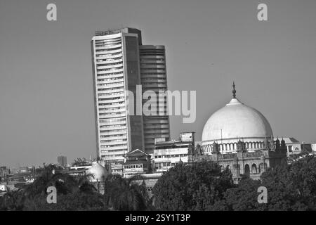 Musée du Dôme du prince de galles et bourse de Bombay, Bombay Mumbai, Maharashtra, Inde, Asie Banque D'Images