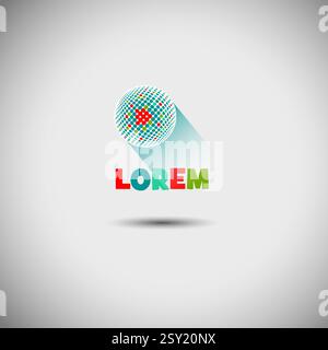 Boule logo. dessiné à la main. Pas ai, illustration vectorielle Illustration de Vecteur