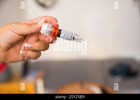 Prague, république tchèque - 12 juin 2022. Clexane 60 mg injectable contre la thrombose Banque D'Images